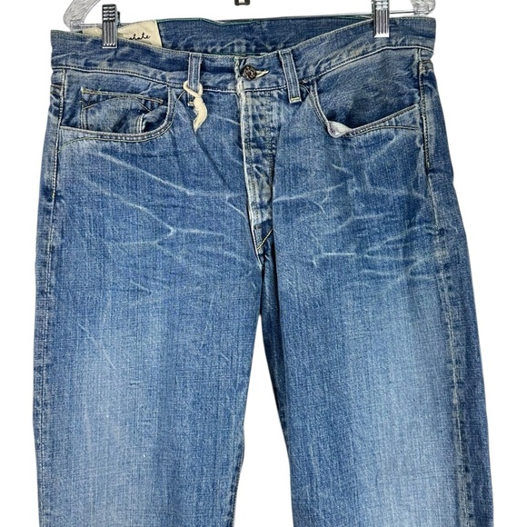 LOOMSTATE Men's New Organic Cotton Mission button fly Jeans Size 34 - Picture 5 of 13
